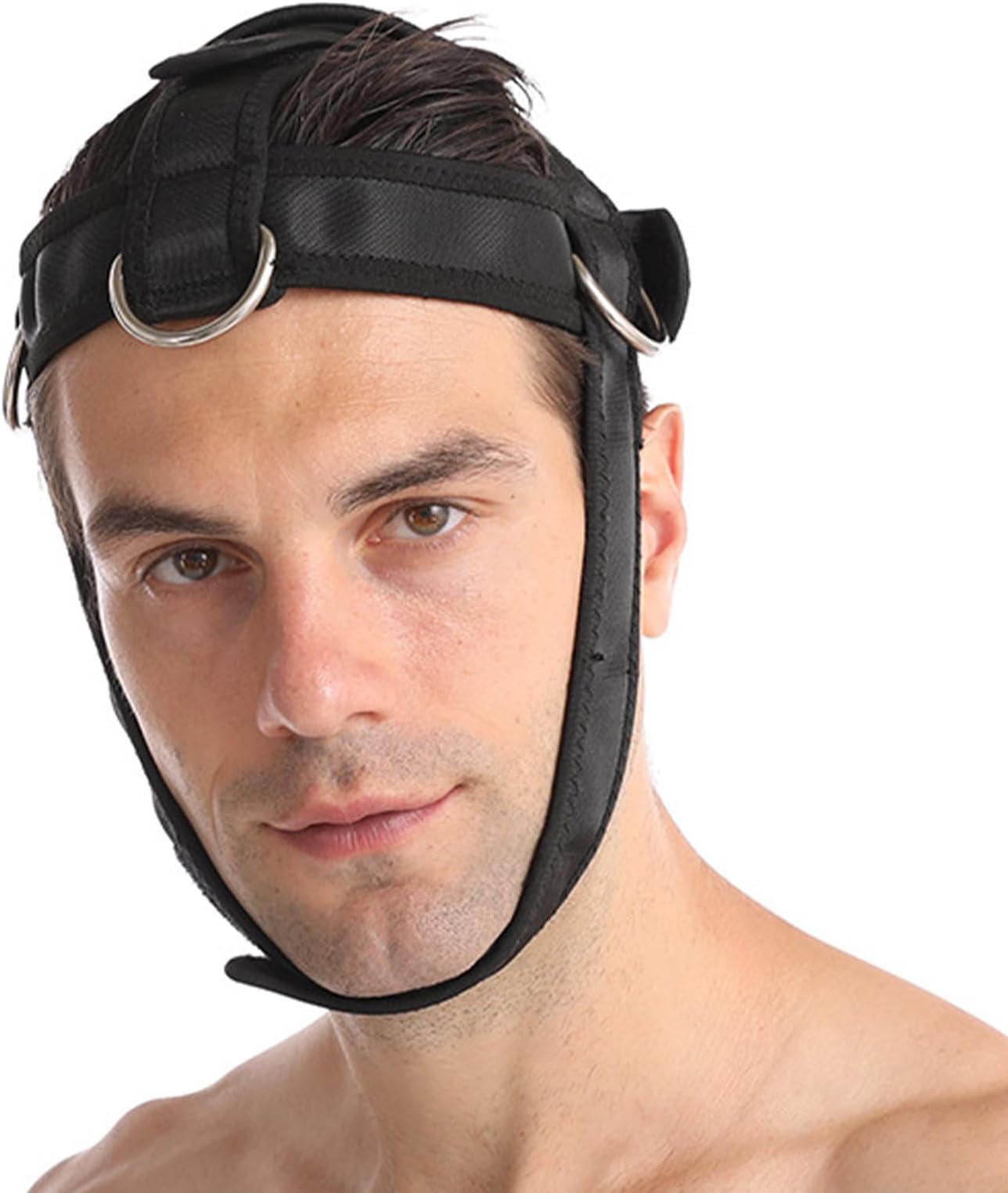 Neck Harness Workout - Adjustable Head Training Gear, Weight Lifting Straps Support, Strength Builder Equipment | Muscle Conditioning Exercise Accessory For Gym Athletic Performance Athletes