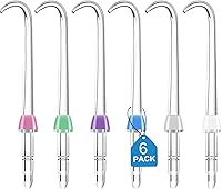 Vista 7 de Puntas de repuesto para cabezales de repuesto Waterpik Aquarius Water Flosser Waterpik para cepillos de dientes (6 puntas de cabezal de cepillo)