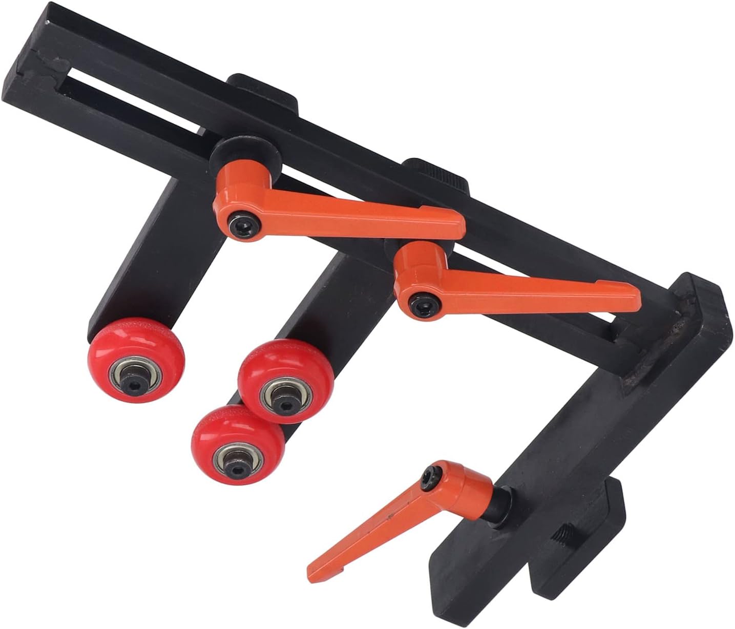 Adjustable Height Cast Iron Wood Lathe Steady Rest for Stable Woodworking
