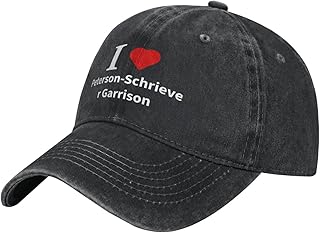 Vintage I Love Peterson-Schriever Garrison Baseball Cap for Men Women Adjustable Sports Hats Low Profile Cotton Golf Dad Hat Black
