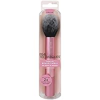 Vista 12 de Real Techniques Tapered Cheek Brush, RT 449 Fluffy Blending Brush for Powder Blush & Highlighter, UltraPlush Synthetic Bristles, Vegan &