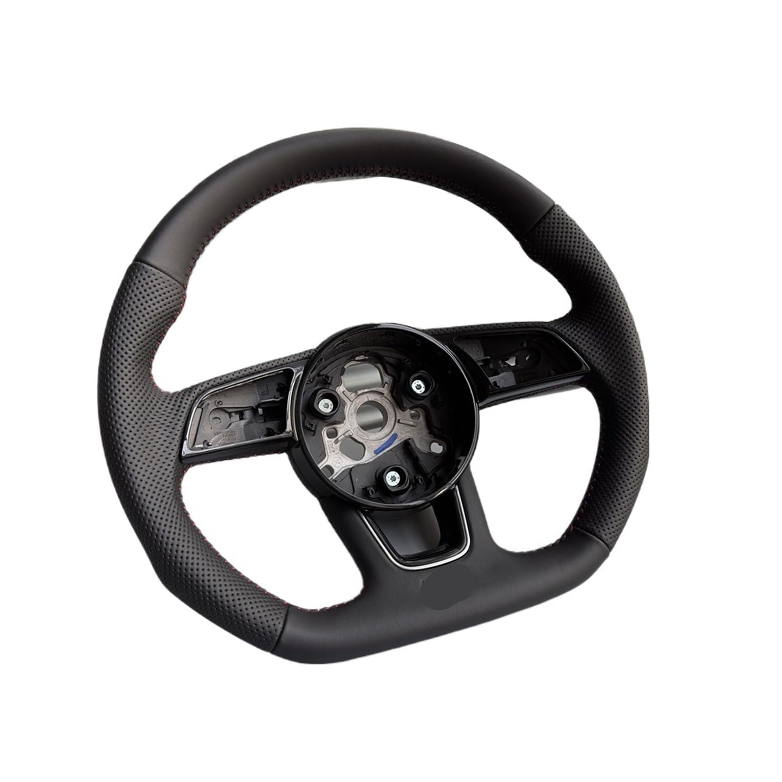 Volante semi-perforato completamente perforato compatibile per Audi A3 A4 A5 S3 S4 S5 2017-2024 Volante sportivo a fondo piatto in pelle(MULTI)