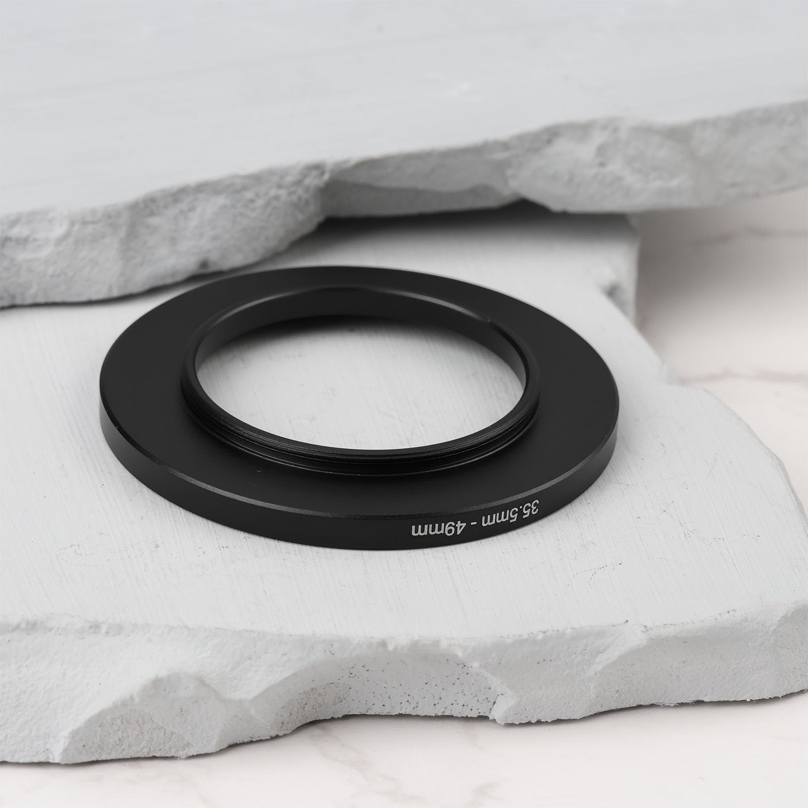 49 mm a 77 mm Anello per filtro in metallo da,49–77 mm, per obiettivo fotocamera con filettatura filtro da 49 mm su anello filtro da 77 mm