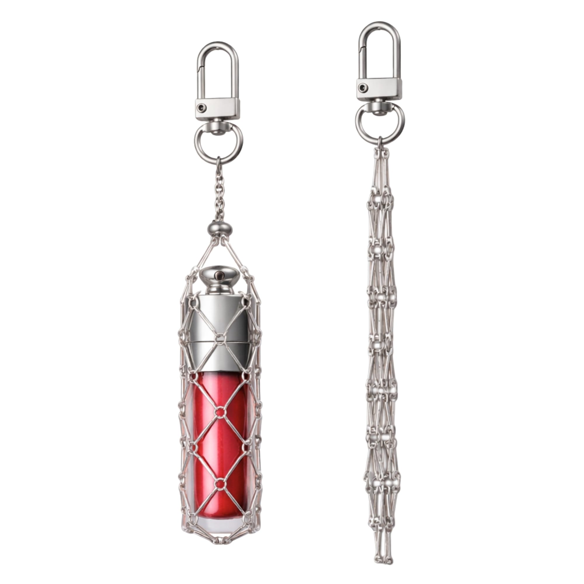 SALVE Baddie Metal Mesh Lipstick Holder Bag Charm for Handbags