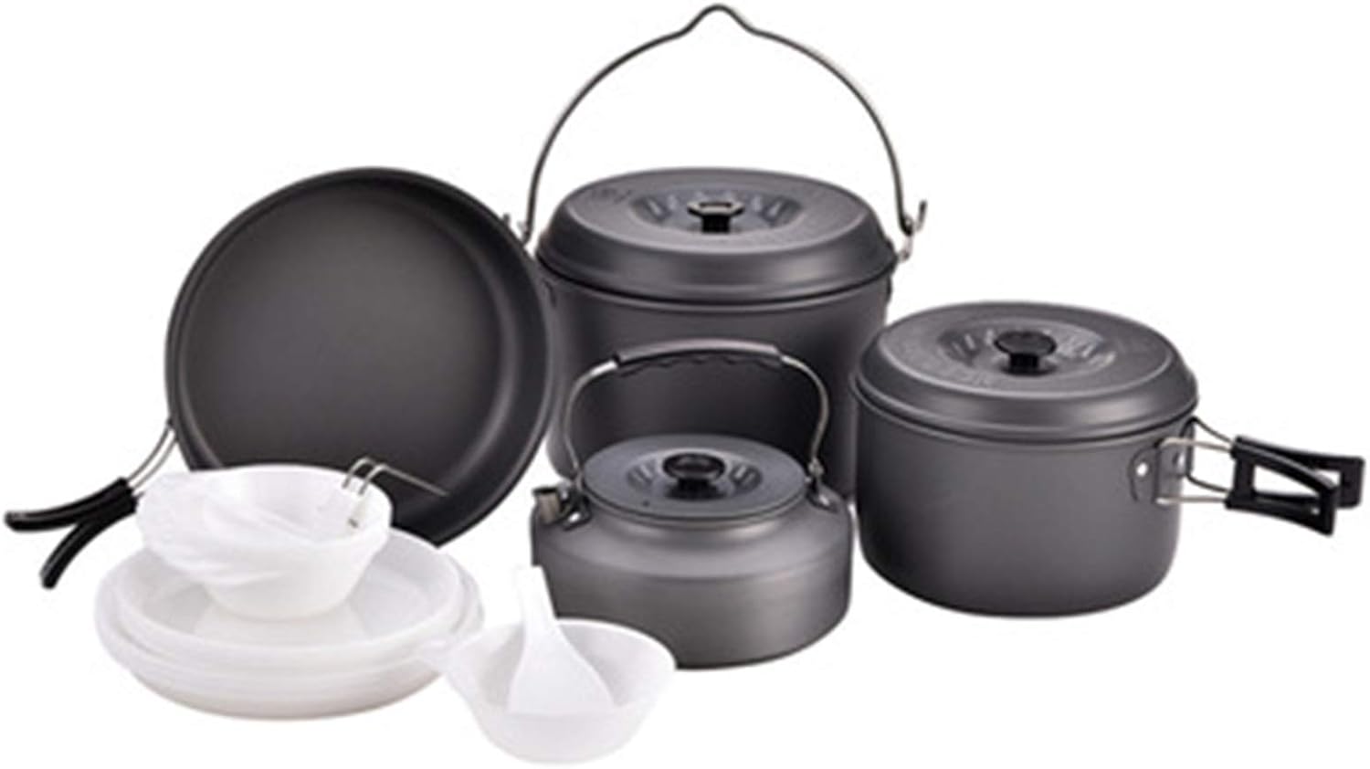 Pot Pan Kettle Set Camping Pot Cookware Portable Cooking Pot for Outdoor Camping for Camping, Picnic