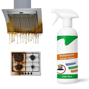 Kitchen Cleaner Spray 500ml | Heavy Duty Chimney & Gas Stove Degreaser | Instant Oil & Grease Remover | Multipurpose Kitchen Cleaning Liquid