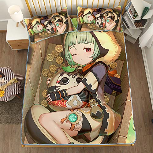 ACOSDARY Impacto de Genshin: Sayú el sueño fue encontrado Colchón Cover