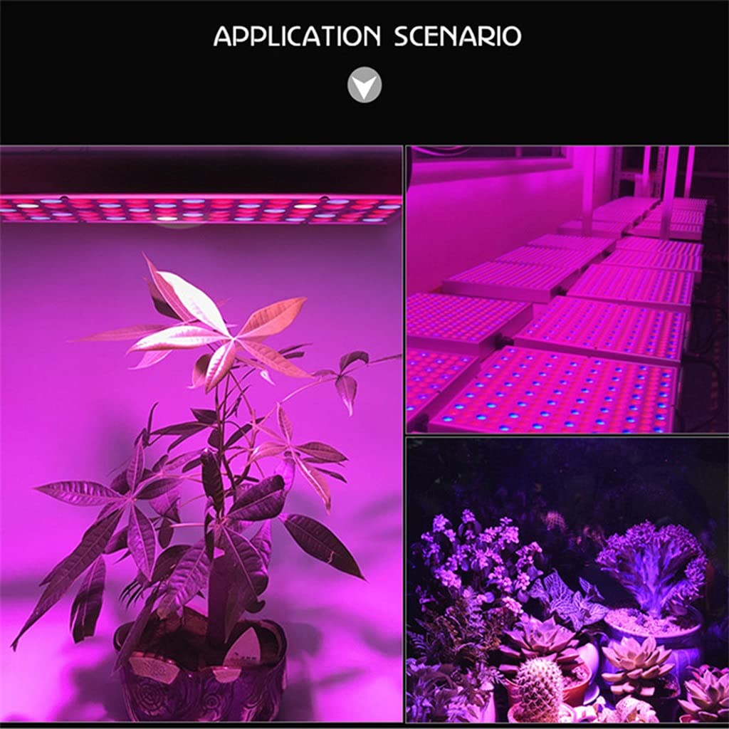 LED Grow Light para Plantas de Interior,Lámpara de Cultivo de Panel de 45W,225 LED Luces de Planta de Espectro Completo,para Invernadero,Hidroponía,Plántulas,Verduras