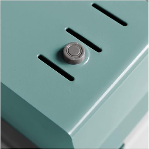 Miniatura 7 de Acrimet Organizador de archivos de 3 x 5 pulgadas, base de metal resistente (tarjetas de índice AZ y divisor incluidos) (color verde con tapa de