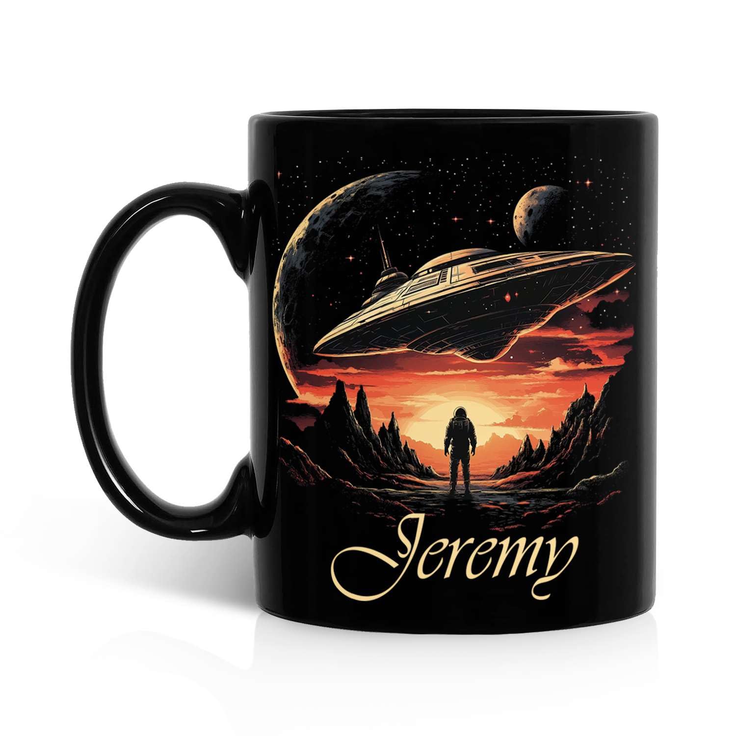 Alien Spacecraft Mug, Customized Astronomy ...