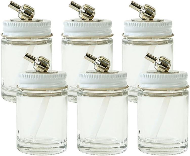 Airbrush Assembly 1oz Glass Airbrush Paint Bottle, 1 oz, Clear