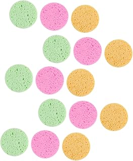 CALLARON 15Pcs Round Makeup Sponges 70mm Diam...