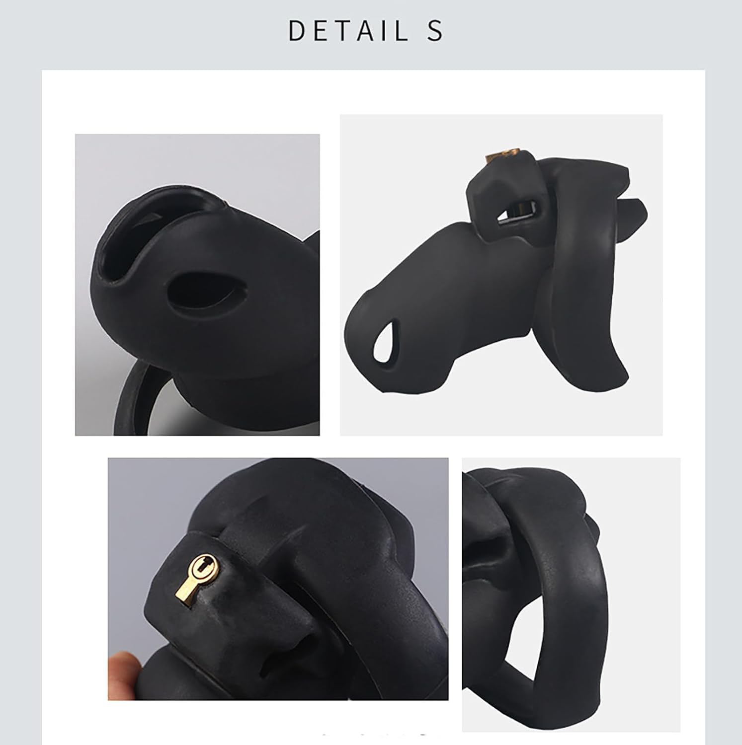 Silicone Chastity Cage Pene Jaulas De Pene En Bondage Chastity Cage Uomo Cintura Castità Per Uomo Penis Cage Gabbia Pene Cock Cage Sex Toy Gabbia Castità Per Uomo (Pink,Long/105mm)