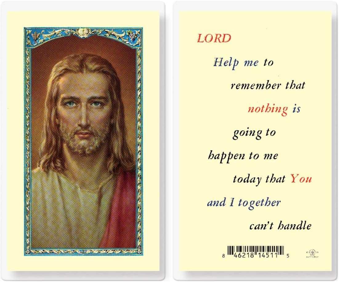 Lord Help Me Remember Laminated Holy Cards, 25-Count Value Pack