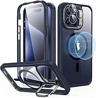 Vista 11 de ESR - Funda completa para iPhone 13 Pro Max, con soporte, MagSafe, a prueba de caídas de grado militar, protector de pantalla incorporado de vidrio