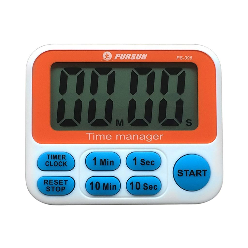 Cyfrowy czasomierz kuchenny budzik magnetyczny stojak duże cyfry LCD z magnesem stojak wiszący hak timer dla dzieci różowy