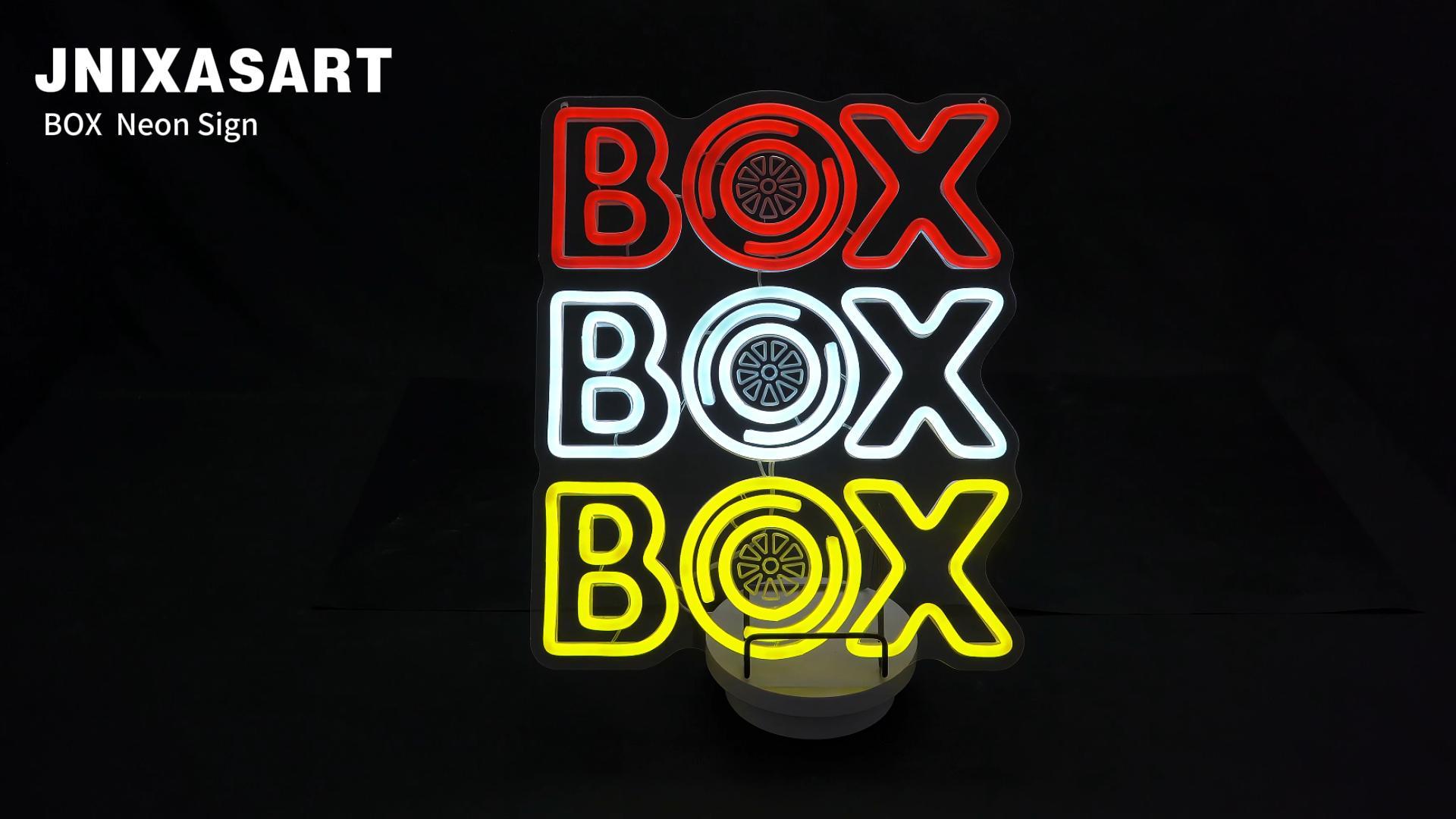 Box Formula 1 Neon Sign Race Car Neon Light for Room Decor Racing