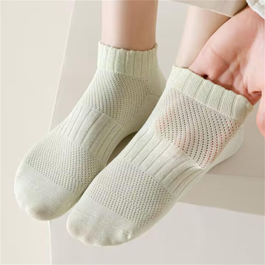 Cotton Loose Necked Socks for Girls to Exercise Without Binding Feet Boneless Short Tube Thin