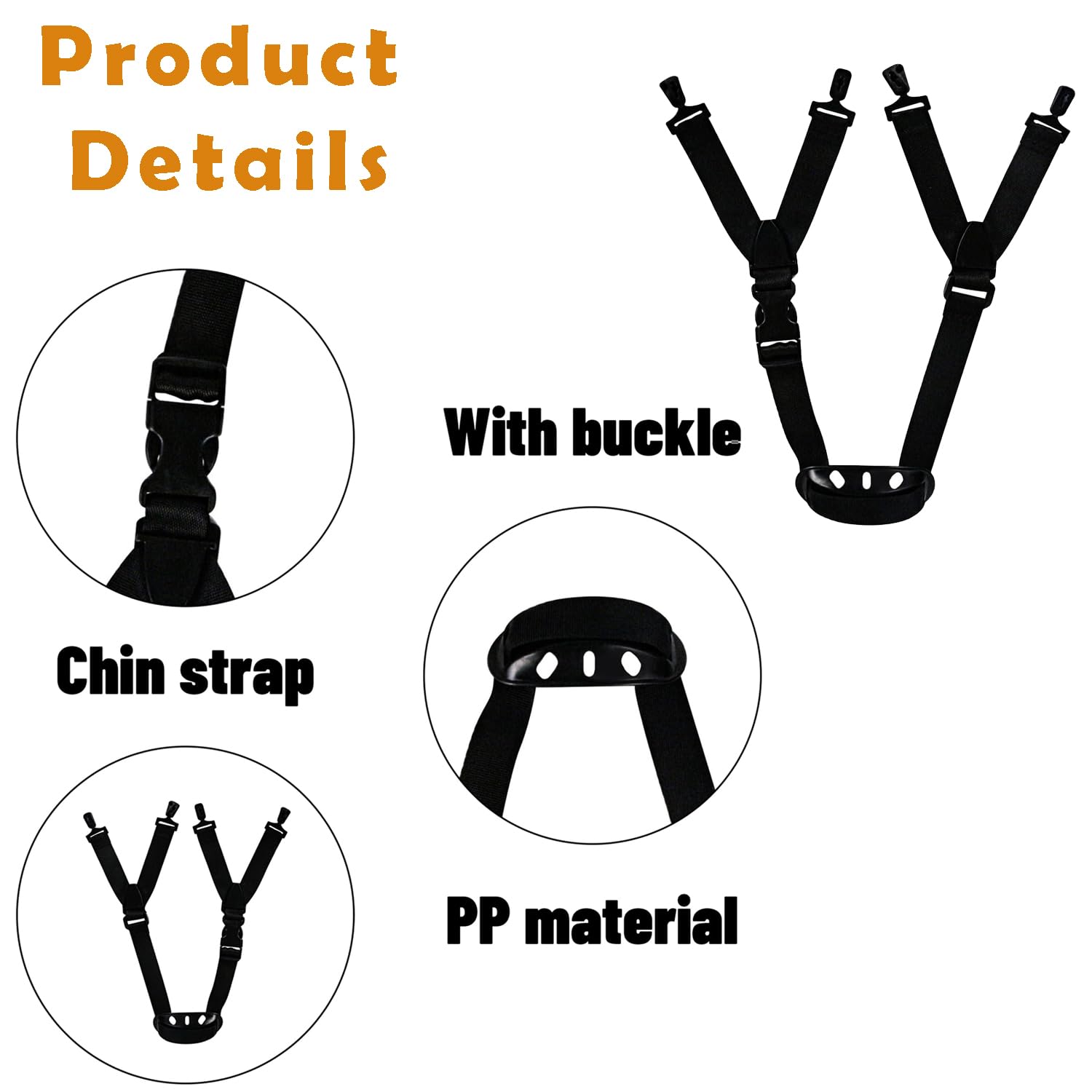 Universeller Schutzhelm Kinnriemen,2 PCS Sicherheitshelm Kinnriemen Elastischer Kinnriemen Bauhelm Kinnriemen Chin Protection Abnehmbarer Kinnriemen Helm Zubehör für Unteren Kiefer Helms