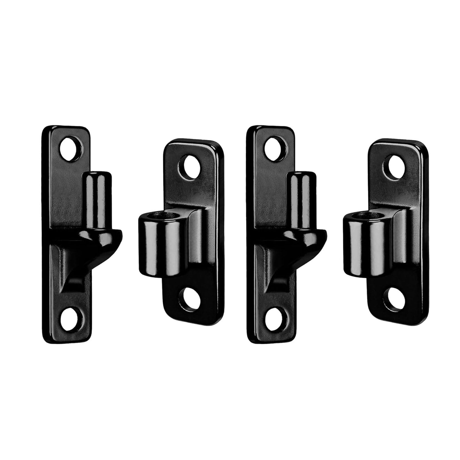 Tsophreniq 4 Black Steel Gate Hinges Heavy Duty Wall Mount Door Hinges Heavy Duty Simple Installation For Farm Gate & Wooden Fence Not Welding