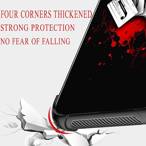 Miniatura 5 de ZHEGAILIAN Funda compatible con Samsung Galaxy S22 Ultra, diseño de tarjetas Joker Galaxy S22 Ultra para hombres y niños, diseño de esquinas que