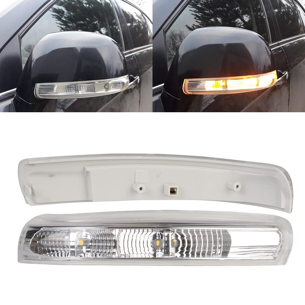 Riloer 2 indicatori di direzione a LED per specchietto laterale, 12 V, per Ch-evrolet Cap-tiva 2007-2016, impermeabili e antiurto