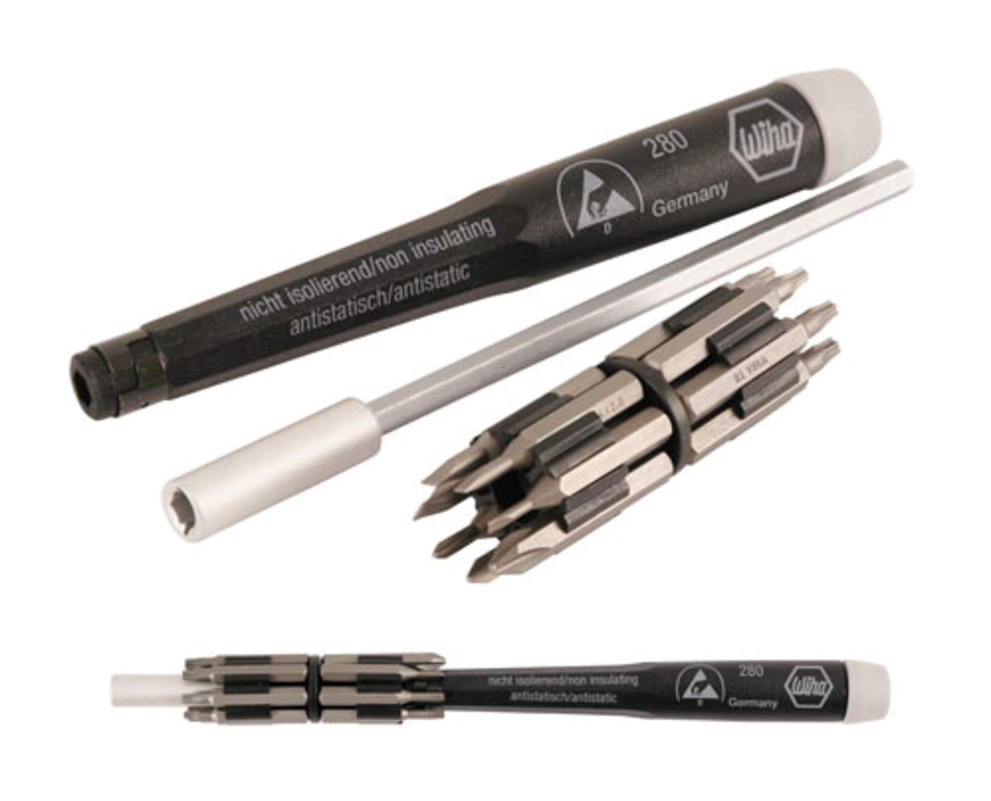 Phillips Slotted, ESD 4 System Piece 16 75093 Wiha シリアル入 2体セット バディベア KPMベルリン and Micro Torx 置物