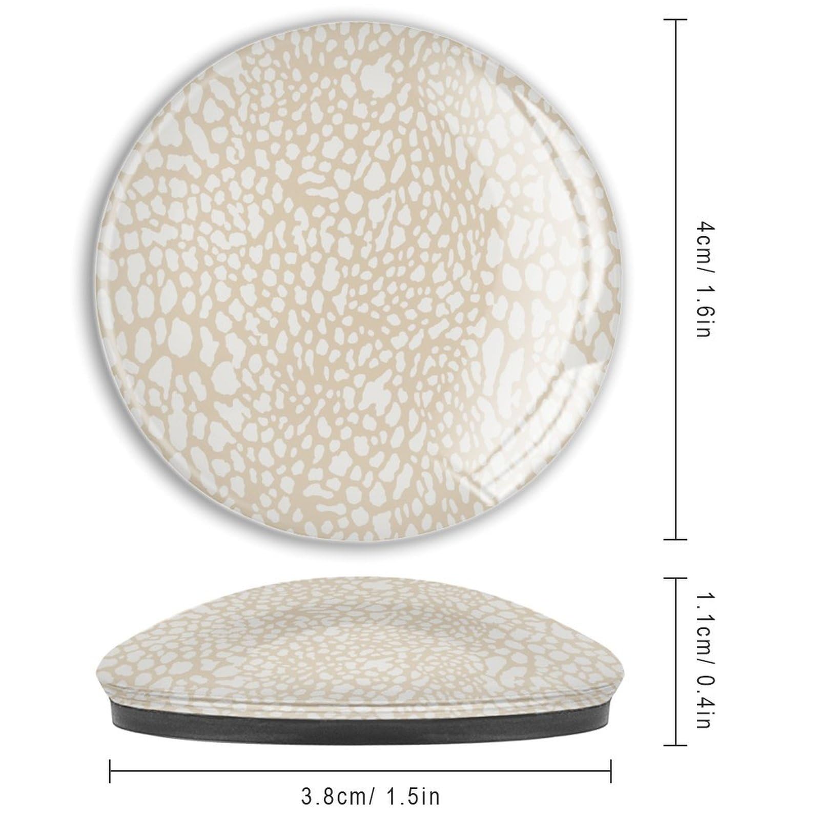 Kühlschrankmagnete mit Leopardenmuster, magnetisch, für Kühlschrank, Dynastie, Glas, starke Magnete, maximalistische Glas-Kühlschrankmagnete für Büroschränke, Zuhause, Küche, 4 Stück