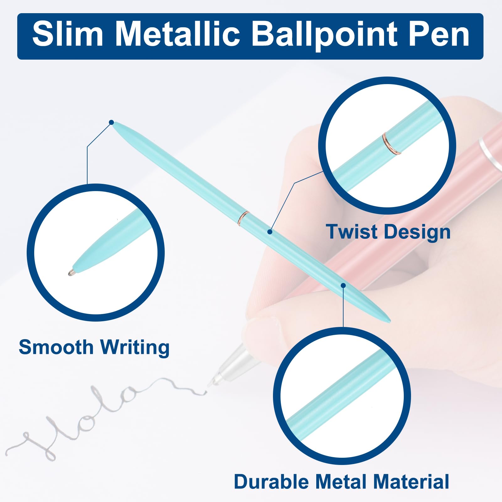 PATIKIL Slim Metal Ballpoint Pen - Image 3