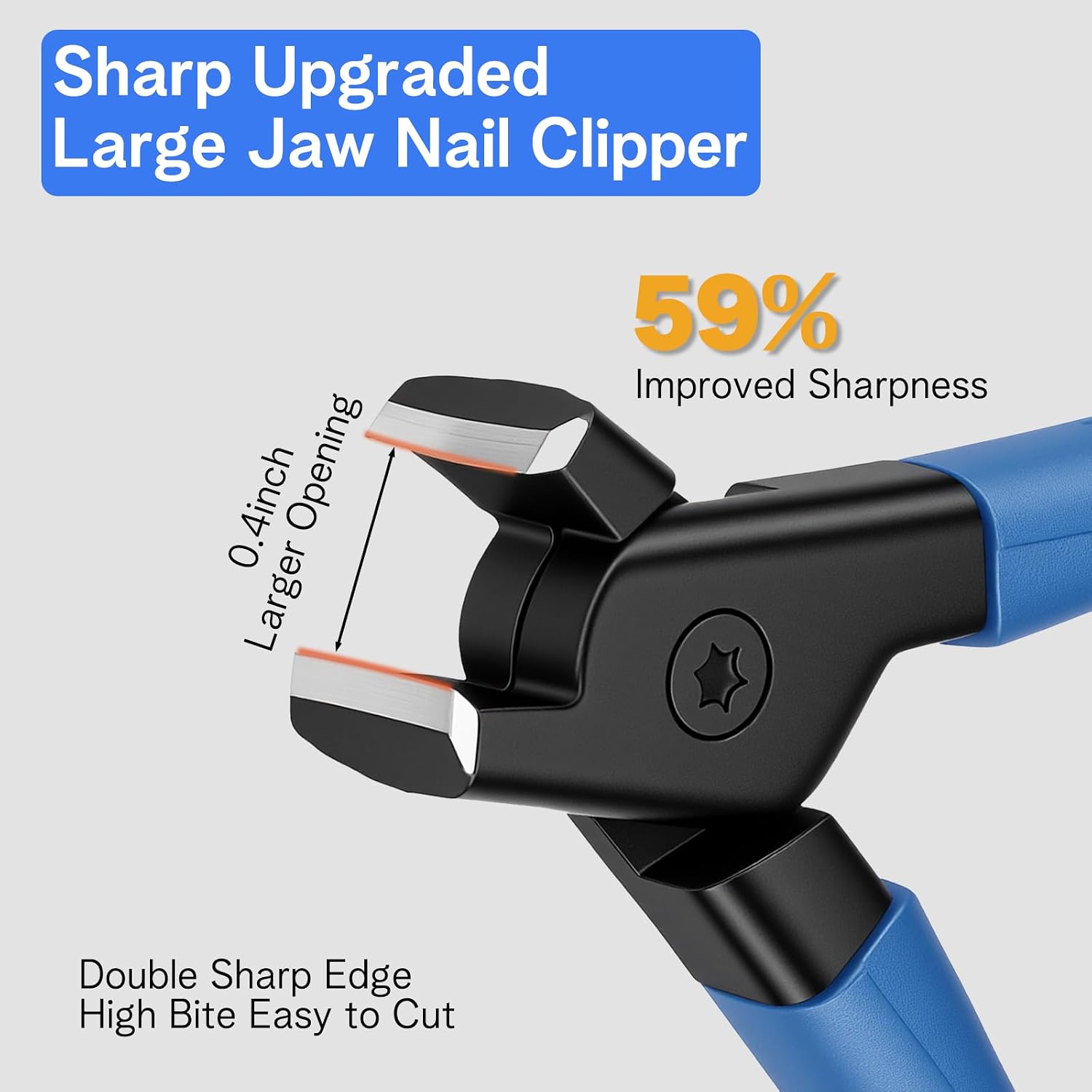 TIESOME 2 PCS Toenail Clippers for Adult Thick Nails, Sharp Durable Nail Clippers for Men Women Anti-Slip Long Handle Toe Nail Clipper for Men Elderly