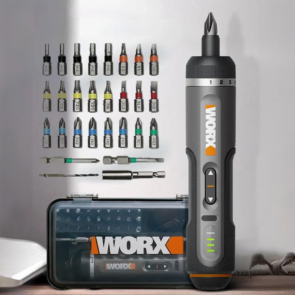 WORX WX242 Akku-Schraubendreher 4V + 30 Bits
