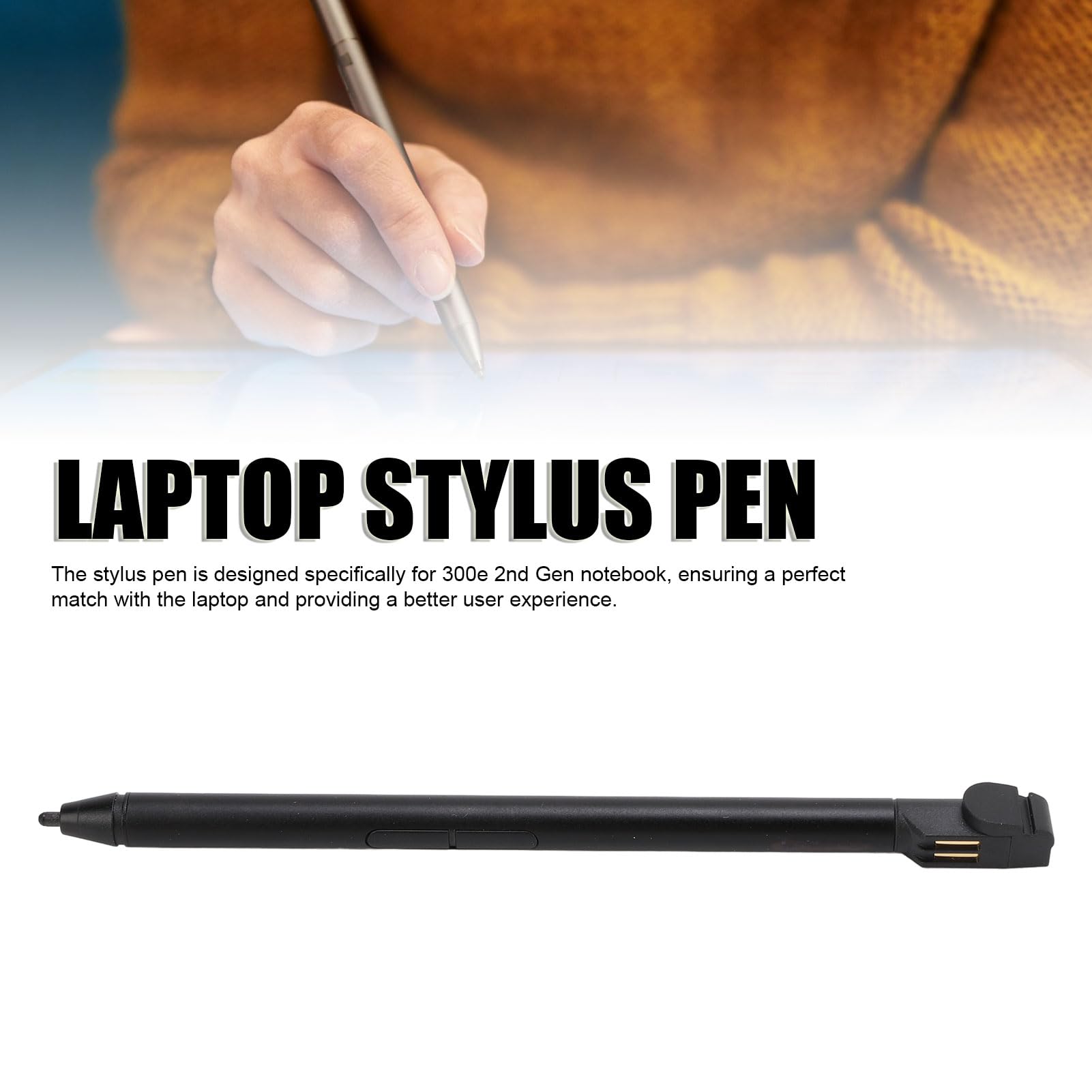 Penna Stilo per Touch Screen, Penna per Tavoletta Grafica con Livello di Pressione 4096 con 2 Pulsanti Personalizzabili, Penna Stilo per Laptop con Disegno Digitale per Notebook