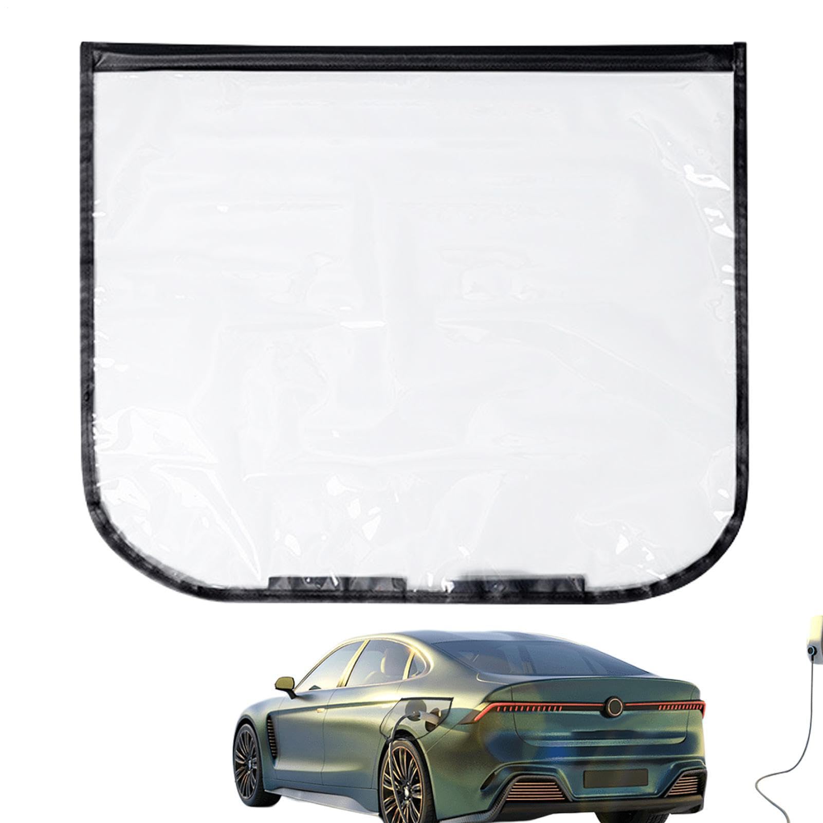 2 Coperture Antipolvere Per Prese Ricarica Auto Elettriche - Tipo 2 In PVC Nero