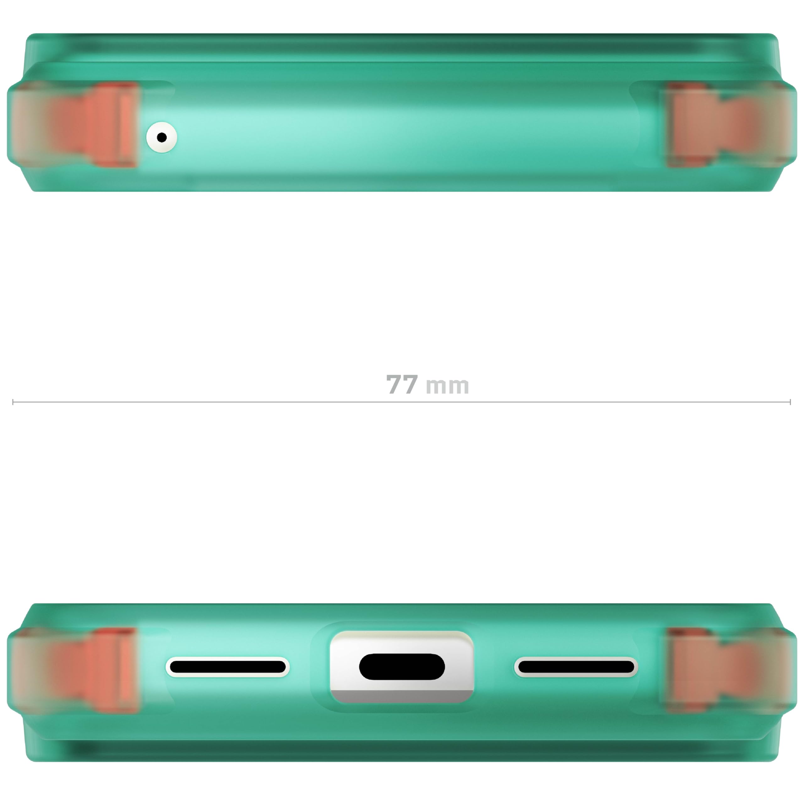Ghostek Covert - Funda transparente para Google Pixel 8, compatible con carga inalámbrica, silicona transparente, a prueba de golpes (6.2 pulgadas, verde azulado)