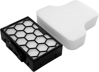 Vacuum Filter Replacement Kit Compatible for Shark CV100UKT, CZ250UKT, CZ500UKT HEPA and Foam Pre/Post Motor Set XHFCV100EUUK Vacuum Filtration Upgrade