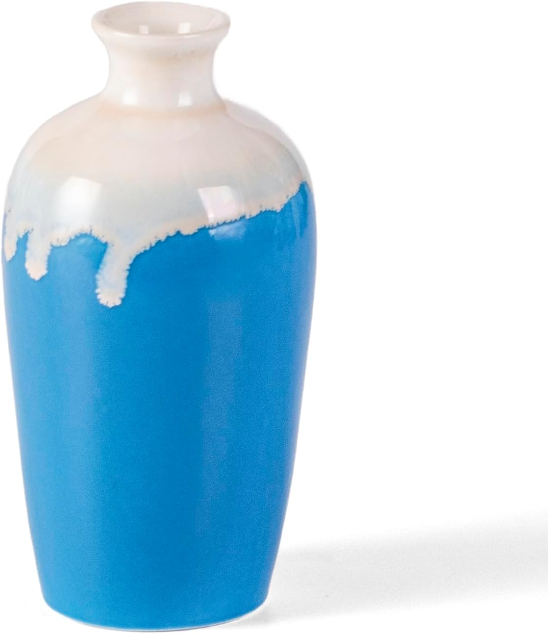 KAMMAK Colored Ceramic Vase, Beautiful Hand-Painted Decorative Vase, Modern Art Porcelain Vase for Flower Mantle Dining Table Centerpiece, Entryway Living Room Wedding Decoration, HC029