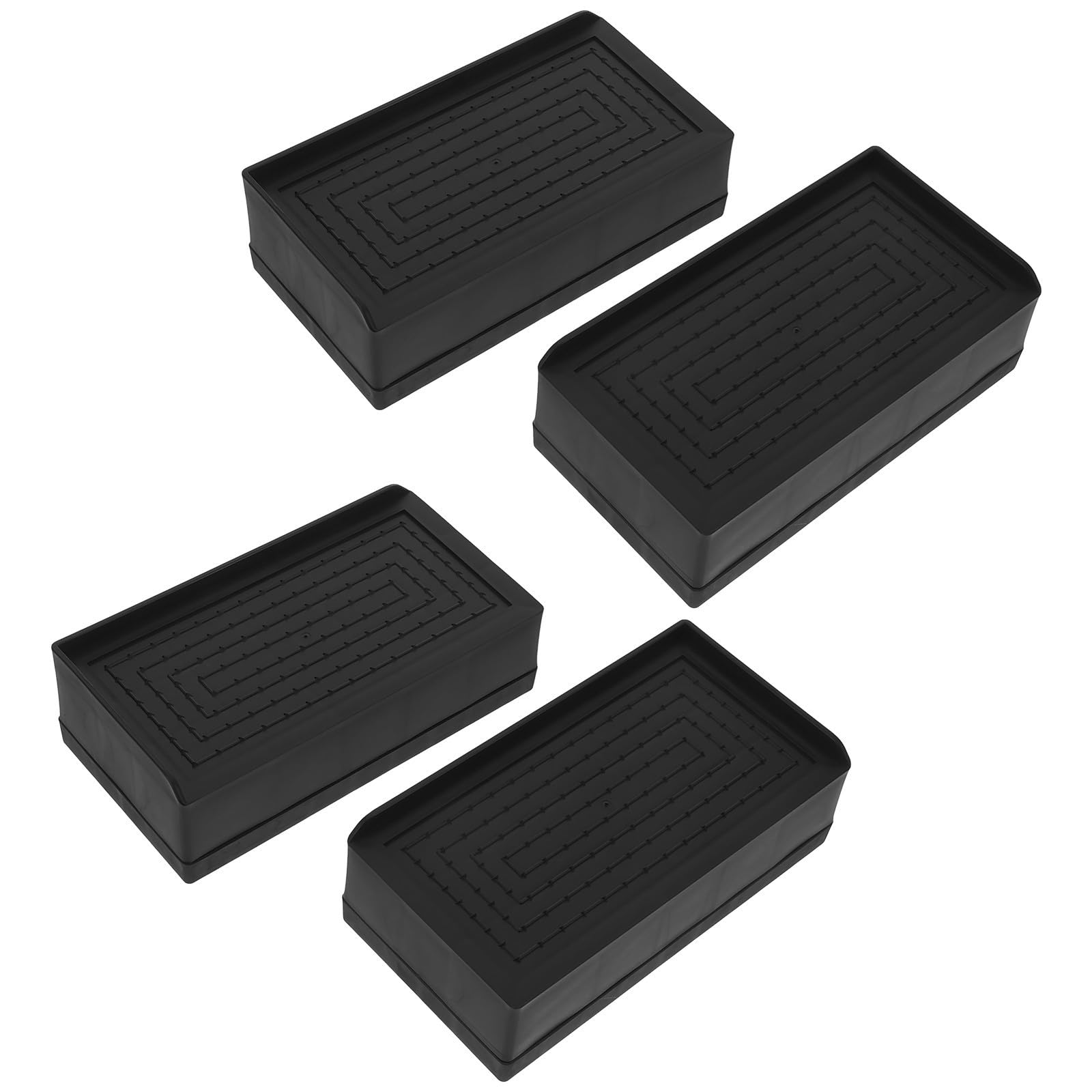 Rehausseurs de meubles noirs Gadpiparty pour optimiser le rangement sous le lit