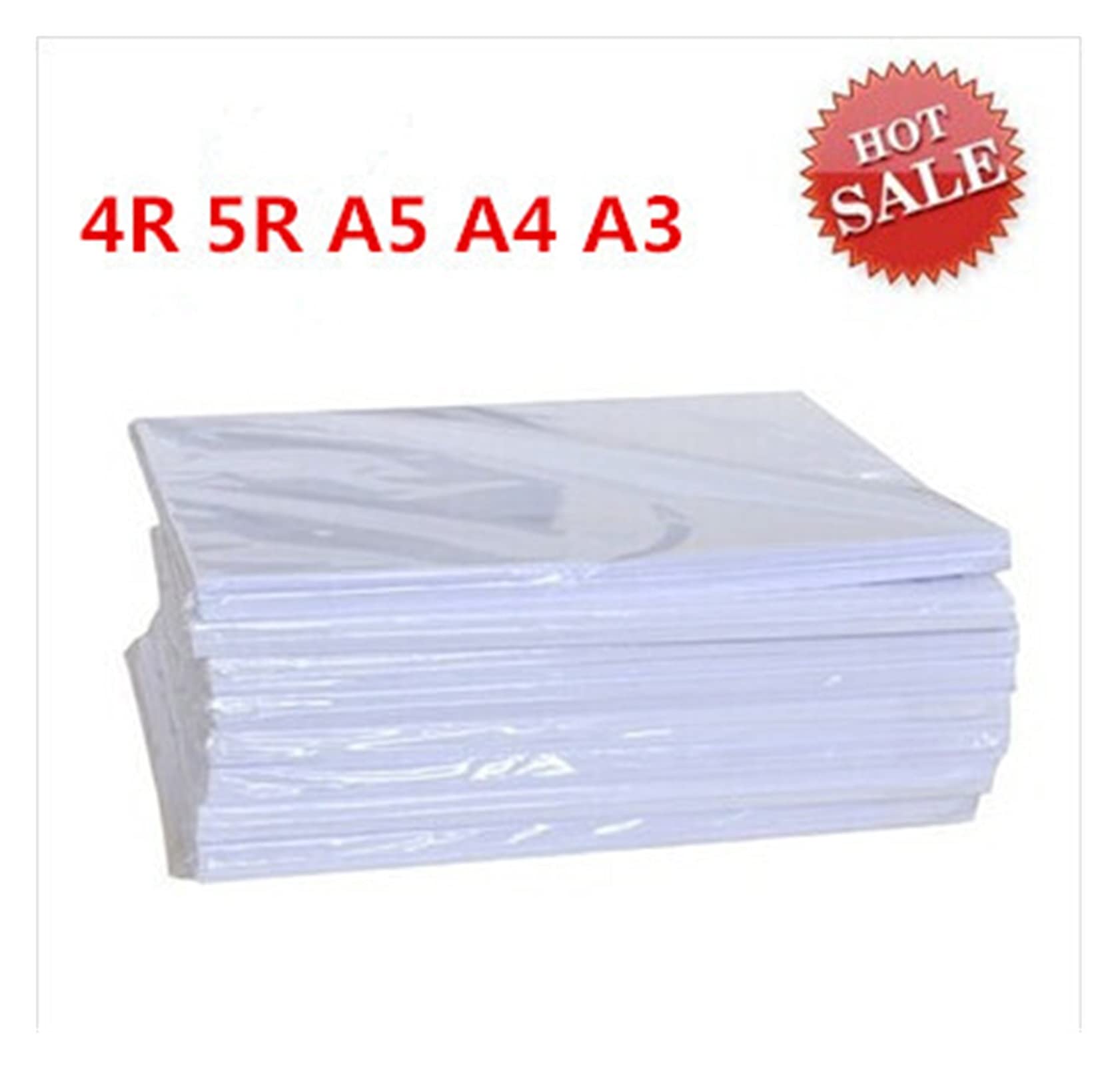 YANGQI yaoqijie 4R 5R A5 A4 A3 Dimensione Migliore RC. Adesivo di Carta Fotografica con Superficie Lucida Impermeabile Lasting (Color : Sky Blue)