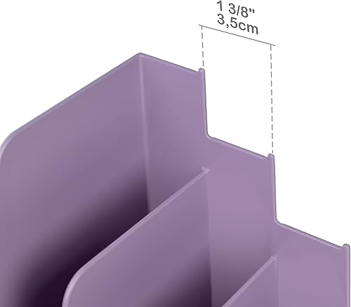 Miniatura 8 de Acrimet Organizador horizontal de archivos y carpetas colgantes de 3 niveles, almacenamiento de escritorio para tamaño carta de papel / A4 - Diseño