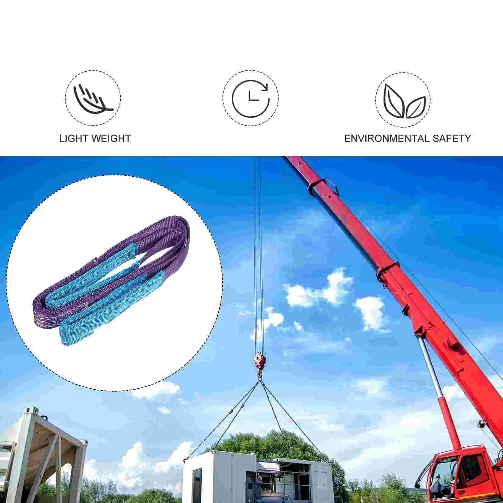 Eslinga Plana de cincha para elevación de Objetos Pesados – Manipulación de Carga de Alta Resistencia