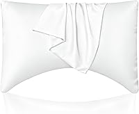 Vista 12 de Juego de 2 fundas de almohada estándar refrescantes, transpirables, frescas, sedosas, suaves, de rayón derivado de tela de bambú, agradable al