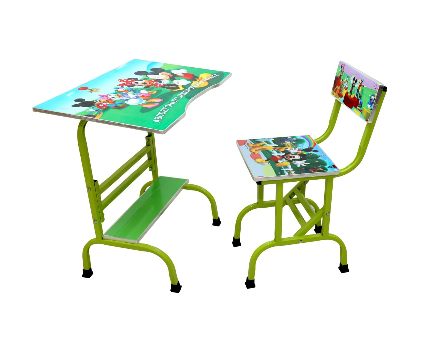 MT HUB THE TOY STORE Kids Cartoon Print Study Desk and Chair Set (Micky)