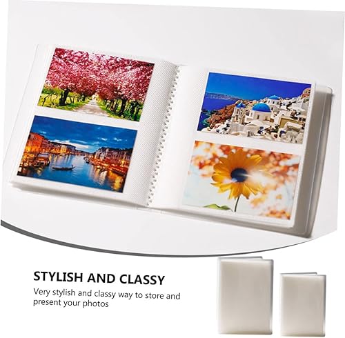 Miniatura 9 de STOBAZA Libro de almacenamiento de tarjetas postales Álbumes de fotos de viaje, álbum de fotos, inserción de tarjetas intercambiables, álbumes de