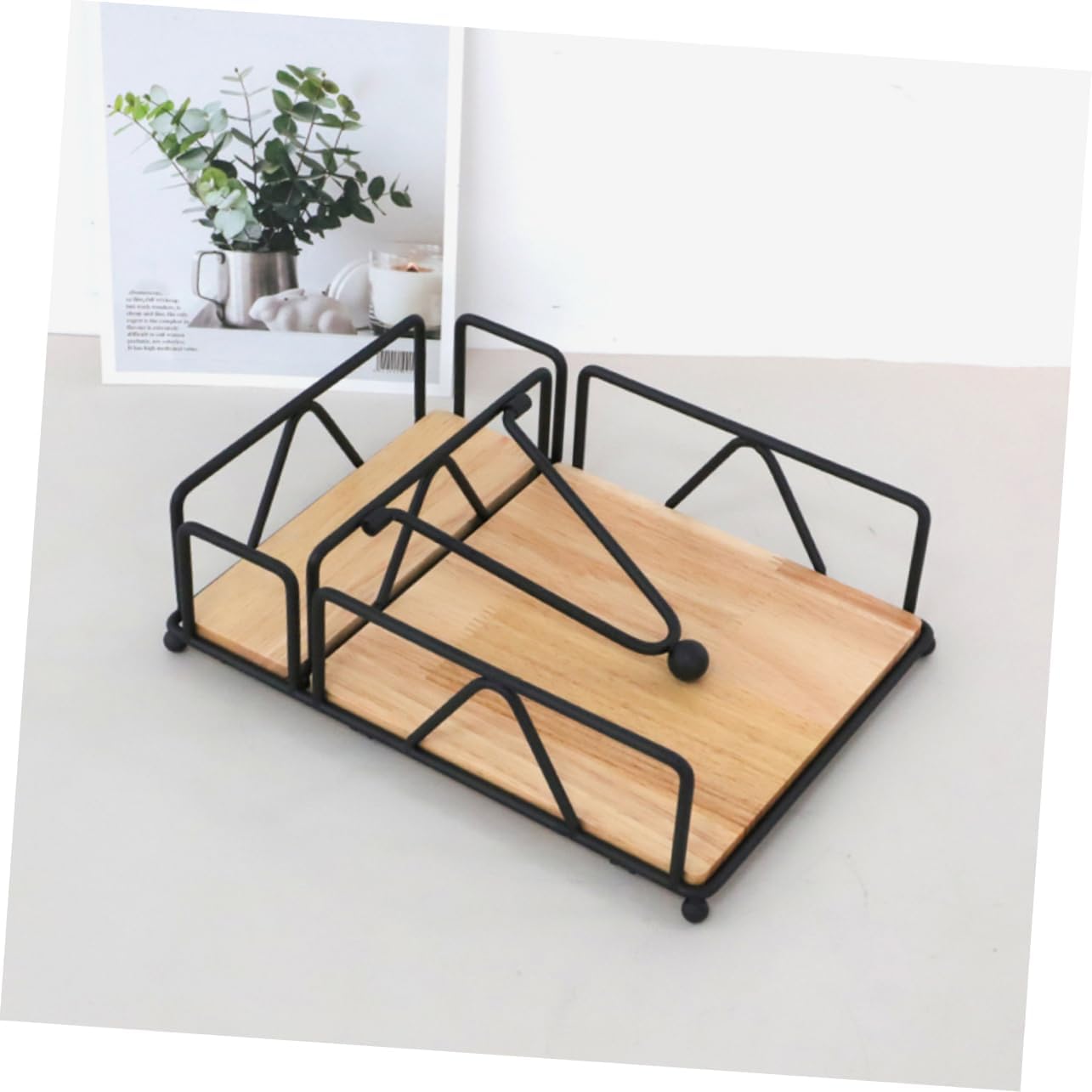 2pcs Freestanding Napkin Storage Dispenser Napkin Holder Freestanding Tissue Holder