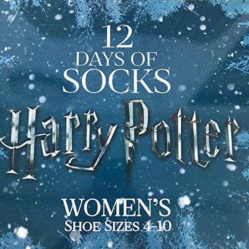 LIMITED EDITION WOMEN'S HARRY POTTER 12 DAYS OF SOCKS SET for Size 4 - 10 (CREW & LOW CUT SOCKS)