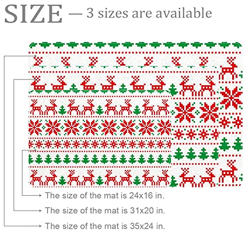 Felpudo navideño absorbente y lavable para exterior 3