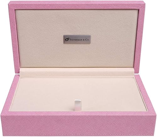 Miniatura 3 de Silverman & Co. Juego de dominó blanco grande doble 6 - Estuche rosa