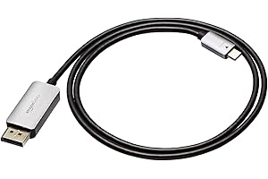 Amazon Basics Aluminum USB-C to DisplayPort Cable - 3-Foot