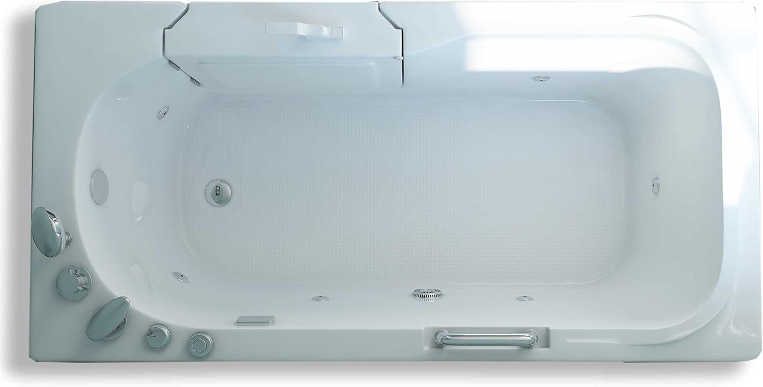 Whirlpool bathtub with door hydrotherapy Walk-in 60” x 30” 6 jets - Penny