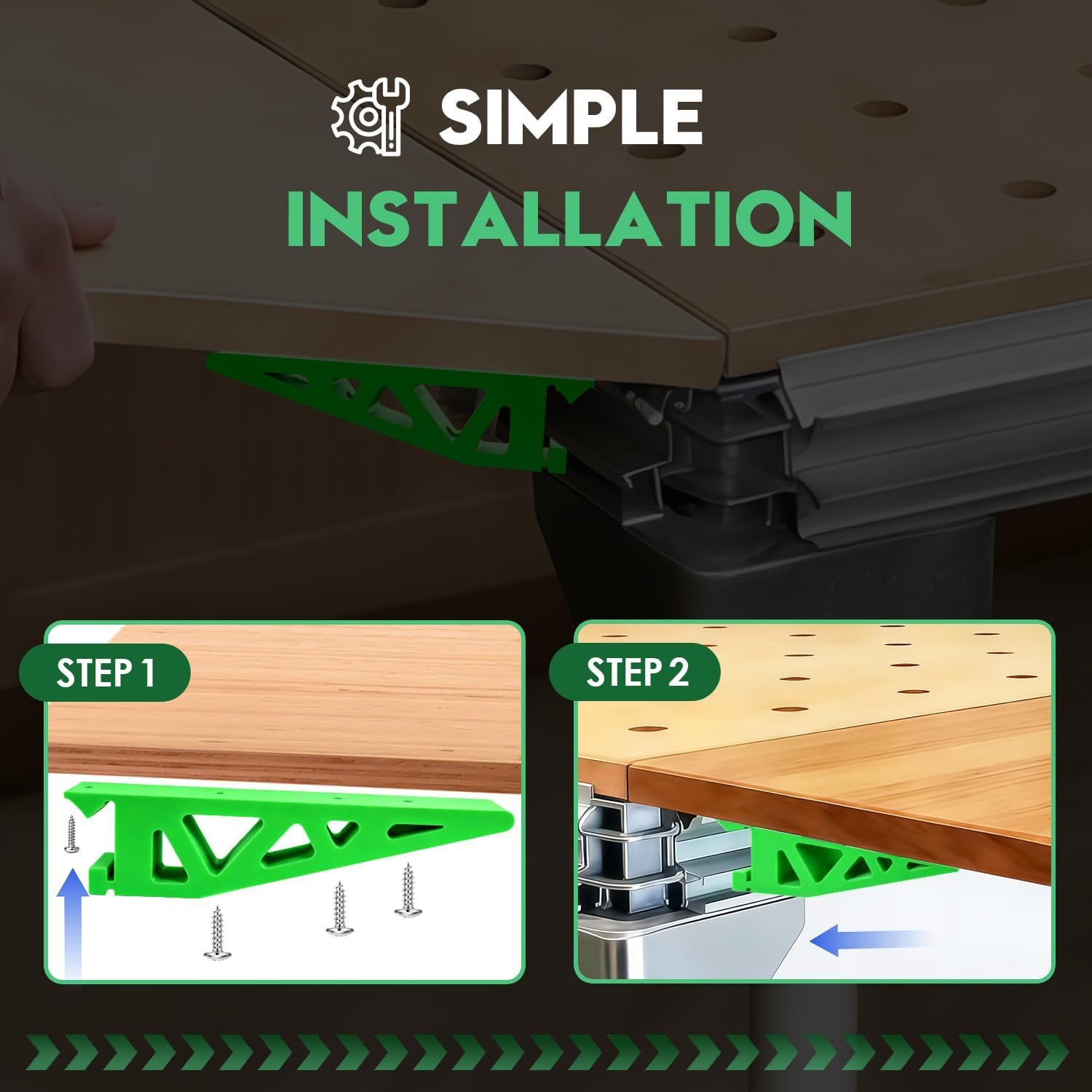 Table Extension, Designed for Festool Mft Tables to Extend Length, Compatible with Festool Mft/3,Sturdy & Durable, Easy to Install（Tabletop Not(Green)